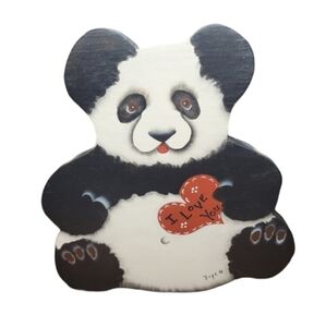 Panda hand painted